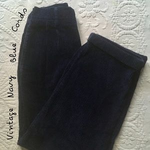 Vintage Navy Blue Cords
